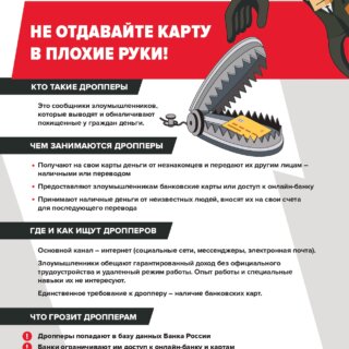 Кто такие дропперы, или «как не стать соучастником преступления»